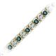 2 - Tiara 3.50 mm London Blue Topaz and Lab Grown Diamond Eternity Tennis Bracelet 