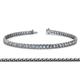 1 - Tiara 2.60 mm Aquamarine and Lab Grown Diamond Eternity Tennis Bracelet 