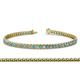 1 - Tiara 2.60 mm London Blue Topaz and Lab Grown Diamond Eternity Tennis Bracelet 