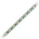 2 - Tiara 2.60 mm London Blue Topaz and Lab Grown Diamond Eternity Tennis Bracelet 