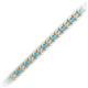 2 - Tiara 2.60 mm Blue Topaz and Diamond Eternity Tennis Bracelet 