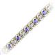 2 - Tiara 3.10 mm Tanzanite and Diamond Eternity Tennis Bracelet 