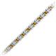 2 - Tiara 2.00 mm Citrine and Diamond Eternity Tennis Bracelet 