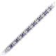 2 - Tiara 2.00 mm Iolite and Diamond Eternity Tennis Bracelet 