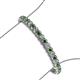 3 - Tiara 3.80 mm Green Garnet and Diamond Eternity Tennis Bracelet 