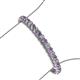 3 - Tiara 3.80 mm Amethyst and Diamond Eternity Tennis Bracelet 