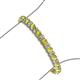 3 - Tiara 3.80 mm Peridot and Diamond Eternity Tennis Bracelet 