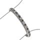 3 - Tiara 3.80 mm Smoky Quartz and Diamond Eternity Tennis Bracelet 