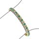 3 - Tiara 3.80 mm London Blue Topaz and Diamond Eternity Tennis Bracelet 