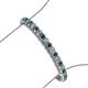 3 - Tiara 3.80 mm Blue and White Diamond Eternity Tennis Bracelet 