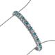 3 - Tiara 3.80 mm London Blue Topaz and Lab Grown Diamond Eternity Tennis Bracelet 