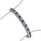 3 - Tiara 3.50 mm Blue Sapphire and Diamond Eternity Tennis Bracelet 