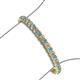 3 - Tiara 3.50 mm Blue Topaz and Diamond Eternity Tennis Bracelet 