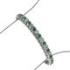 3 - Tiara 3.50 mm Emerald and Lab Grown Diamond Eternity Tennis Bracelet 