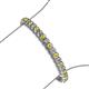 3 - Tiara 3.50 mm Yellow Sapphire and Lab Grown Diamond Eternity Tennis Bracelet 