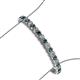 3 - Tiara 3.10 mm London Blue Topaz and Diamond Eternity Tennis Bracelet 