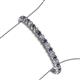 3 - Tiara 3.10 mm Iolite and Lab Grown Diamond Eternity Tennis Bracelet 