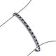 3 - Tiara 2.60 mm Blue Sapphire and Lab Grown Diamond Eternity Tennis Bracelet 