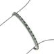 3 - Tiara 2.00 mm Green Garnet and Lab Grown Diamond Eternity Tennis Bracelet 