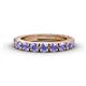 1 - Gracie 3.00 mm Round Tanzanite Eternity Band 