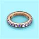 2 - Gracie 3.00 mm Round Tanzanite Eternity Band 