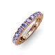 3 - Gracie 3.00 mm Round Tanzanite Eternity Band 