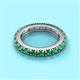 2 - Gracie 3.00 mm Round Emerald Eternity Band 