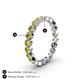5 - Arria 2.70 mm Yellow Diamond Eternity Band 