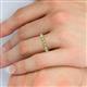 6 - Arria 2.70 mm Yellow Diamond Eternity Band 
