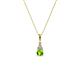 1 - Ofra Round Peridot and Diamond Pendant 