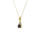 2 - Ofra Round Black and White Diamond Pendant 