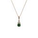 1 - Ofra Round Diamond and Lab Created Alexandrite Pendant 