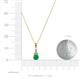 3 - Ofra Round Emerald and Diamond Pendant 