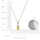 3 - Ofra Round Yellow Sapphire and Diamond Pendant 