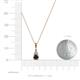 3 - Ofra Round Black and White Diamond Pendant 