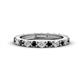 1 - Gracie 2.70 mm Round Black Diamond and White Lab Grown Diamond Eternity Band 