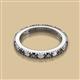 2 - Gracie 2.70 mm Round Black Diamond and White Lab Grown Diamond Eternity Band 