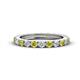 1 - Gracie 2.70 mm Round Yellow Diamond and White Lab Grown Diamond Eternity Band 