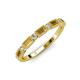 3 - kelli Baguette Citrine and Round Lab Grown Diamond Milgrain 11 Stone Wedding Band 