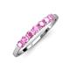 2 - Vivian 3.00 mm Pink Sapphire Wedding Band 