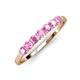 2 - Vivian 3.00 mm Pink Sapphire Wedding Band 