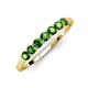 2 - Vivian 3.00 mm Green Garnet Wedding Band 