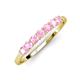 2 - Vivian 3.00 mm Pink Tourmaline Wedding Band 