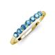 2 - Vivian 3.00 mm Blue Topaz Wedding Band 