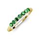 2 - Vivian 3.00 mm Emerald Wedding Band 