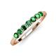 2 - Vivian 3.00 mm Emerald Wedding Band 