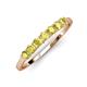 2 - Vivian 3.00 mm Yellow Sapphire Wedding Band 