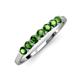 2 - Vivian 3.00 mm Green Garnet Wedding Band 