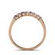 4 - Vivian 3.00 mm Iolite and Diamond 7 Stone Wedding Band 