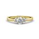 1 - Gemma 7x5 mm Oval Cut Lab Grown Diamond Trellis Three Stone Engagement Ring 